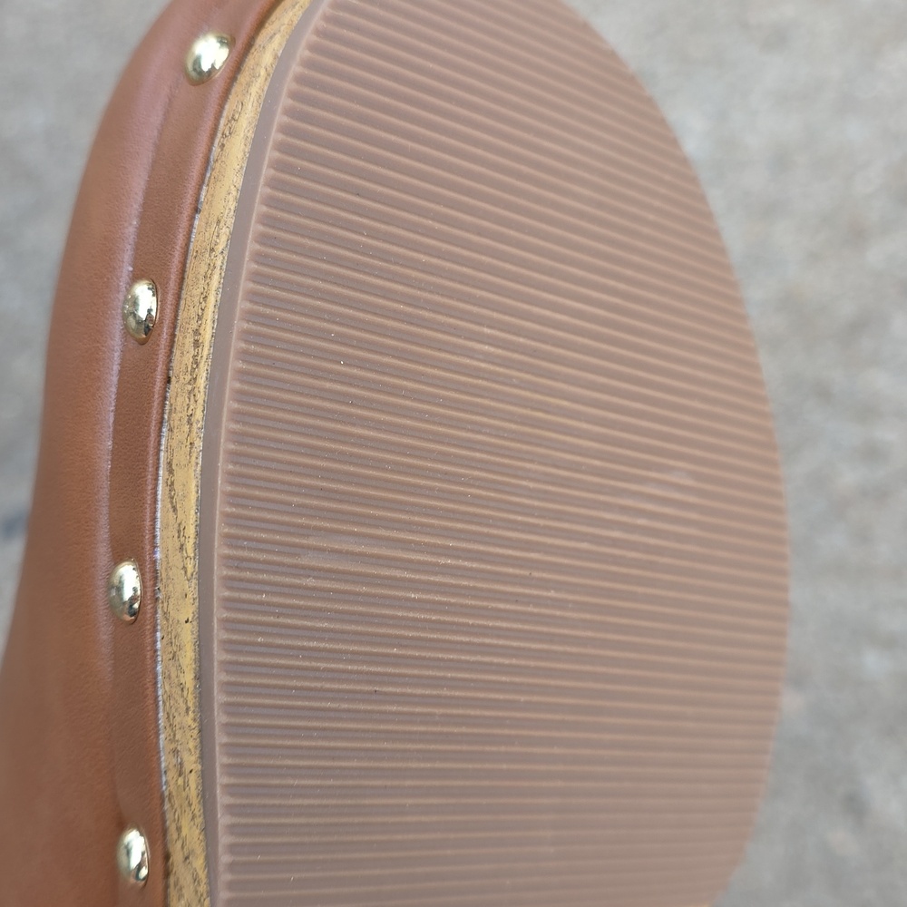 Universal Thread Indra Women's Cognac Clogs Mules With Block Heel Size 8.5 - Picture 9 of 13